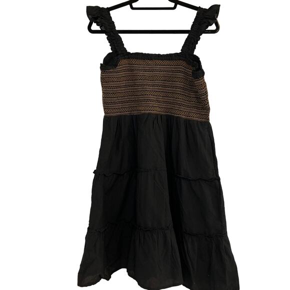 J. Crew Factory Smocked tiered mini dress Large - Picture 4 of 7